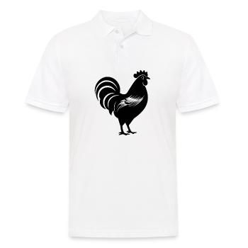 Poulet Poulailler Volaille Coq Ferme - Polo Homme - blanc - Devant - Kai (181cm)