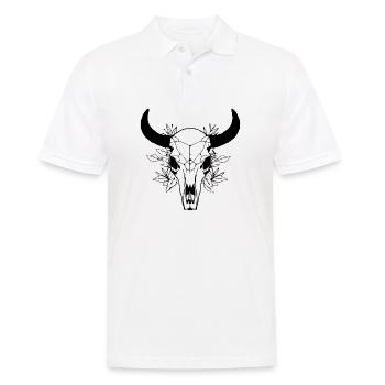 Crâne de vache Boho - Polo Homme - blanc - Devant - Kai (181cm)