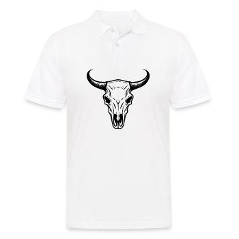Crâne de vache Boho - Polo Homme - blanc - Devant - Kai (181cm)