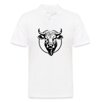 Kuh Kühe Rind Bauernhof Landwirtschaft - Männer Poloshirt - Weiß - Vorne - Kai (181cm)
