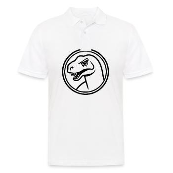 Dino Dinosaur Dinosaurs Paleontology - Men's Polo Shirt - white - Front - Kai (181cm)