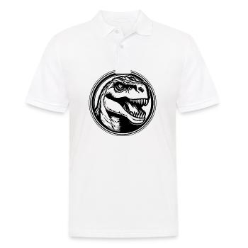Dino Dinosaur Dinosaurs Paleontology - Men's Polo Shirt - white - Front - Kai (181cm)