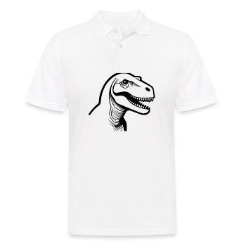 Dino Dinosaur Dinosaurs Paleontology - Men's Polo Shirt - white - Front - Kai (181cm)