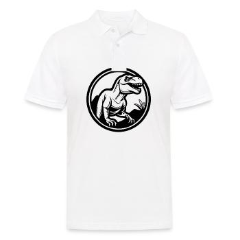 Dino Dinosaur Dinosaurs Paleontology - Men's Polo Shirt - white - Front - Kai (181cm)
