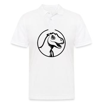 Dino Dinosaur Dinosaurs Paleontology - Men's Polo Shirt - white - Front - Kai (181cm)