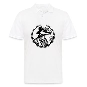 Dino Dinosaur Dinosaurs Paleontology - Men's Polo Shirt - white - Front - Kai (181cm)
