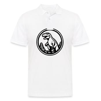 Dino Dinosaur Dinosaurs Paleontology - Men's Polo Shirt - white - Front - Kai (181cm)