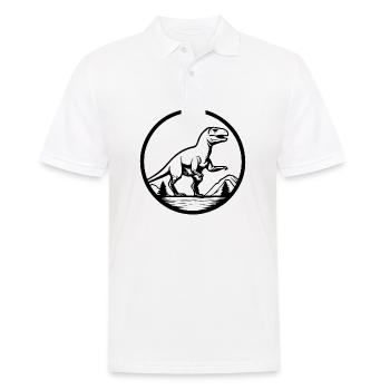 Dino Dinosaur Dinosaurs Paleontology - Men's Polo Shirt - white - Front - Kai (181cm)