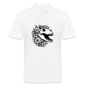 Dino Dinosaur Dinosaurs Paleontology - Men's Polo Shirt - white - Front - Kai (181cm)