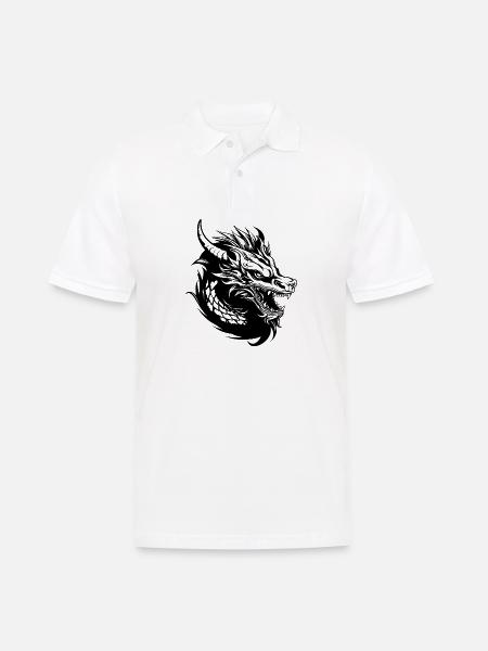 Dragon Dragon Fantasy Mythologie - Polo Homme - blanc