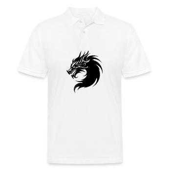 Drache Drachen Fantasie Mythologie - Männer Poloshirt - Weiß - Vorne - Kai (181cm)