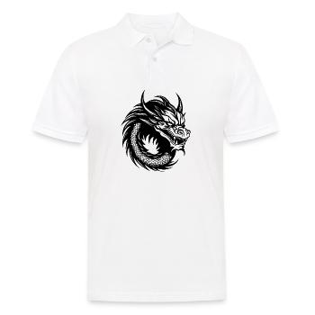 Drache Drachen Fantasie Mythologie - Männer Poloshirt - Weiß - Vorne - Kai (181cm)