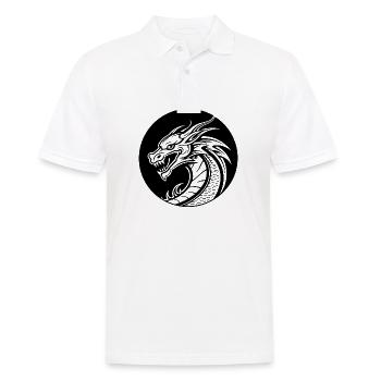 Drache Drachen Fantasie Mythologie - Männer Poloshirt - Weiß - Vorne - Kai (181cm)