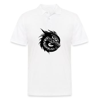Drache Drachen Fantasie Mythologie - Männer Poloshirt - Weiß - Vorne - Kai (181cm)