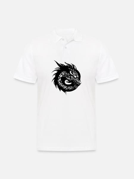 Dragon Dragon Fantasy Mythology - Men's Polo Shirt - white
