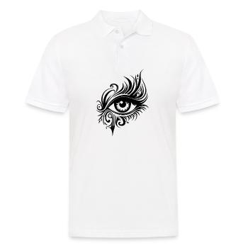 Auge Augen Augenarzt - Männer Poloshirt - Weiß - Vorne - Kai (181cm)