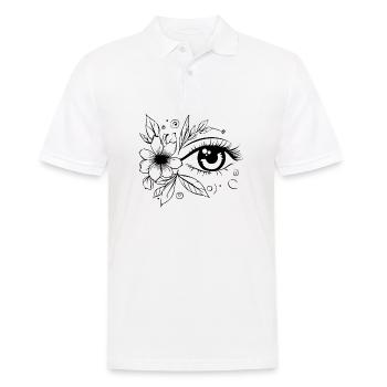 Auge Augen Augenarzt - Männer Poloshirt - Weiß - Vorne - Kai (181cm)