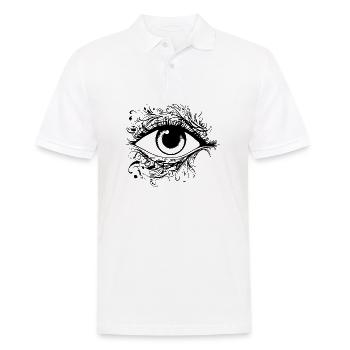 Auge Augen Augenarzt - Männer Poloshirt - Weiß - Vorne - Kai (181cm)