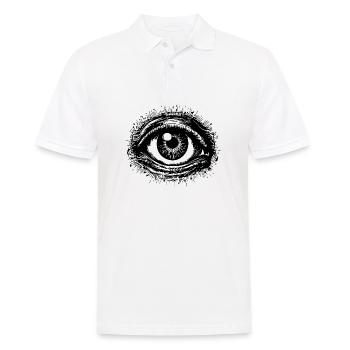 Auge Augen Augenarzt - Männer Poloshirt - Weiß - Vorne - Kai (181cm)