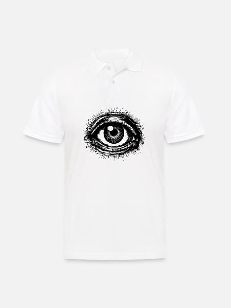 Auge Augen Augenarzt - Männer Poloshirt - Weiß
