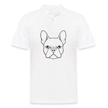 French Bulldog Frenchie Boston Terrier - Men's Polo Shirt - white - Front - Kai (181cm)