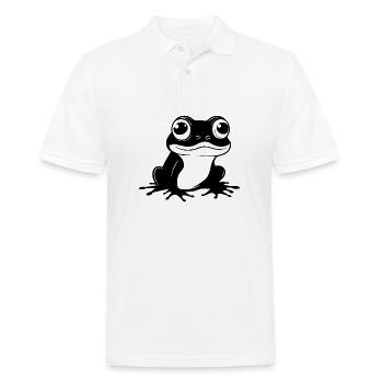 Frosch Amphibie Kröte - Männer Poloshirt - Weiß - Vorne - Kai (181cm)