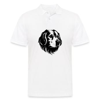 Golden retriever - Polo Homme - blanc - Devant - Kai (181cm)