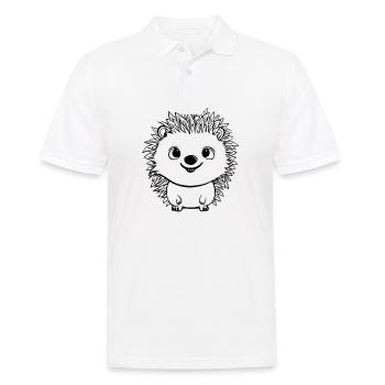Hérisson Forest Prickly Animal - Polo Homme - blanc - Devant - Kai (181cm)