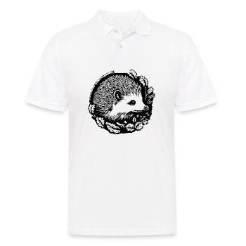 Hérisson Forest Prickly Animal - Polo Homme - blanc - Devant - Kai (181cm)