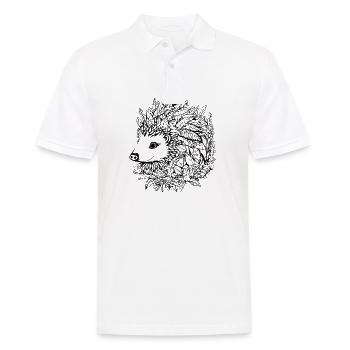 Hedgehog Forest Prickly Animal - Men's Polo Shirt - white - Front - Kai (181cm)
