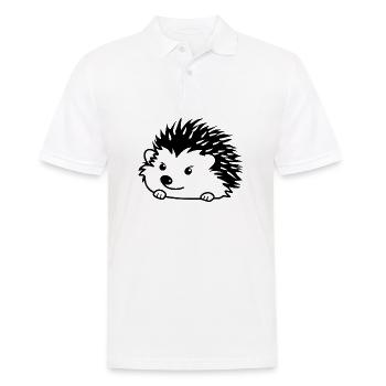 Hedgehog Forest Prickly Animal - Men's Polo Shirt - white - Front - Kai (181cm)
