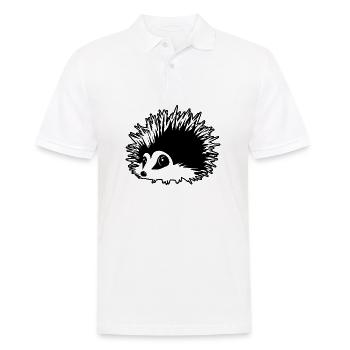 Hedgehog Forest Prickly Animal - Men's Polo Shirt - white - Front - Kai (181cm)
