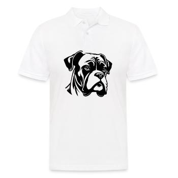 Races de chiens boxers - Polo Homme - blanc - Devant - Kai (181cm)