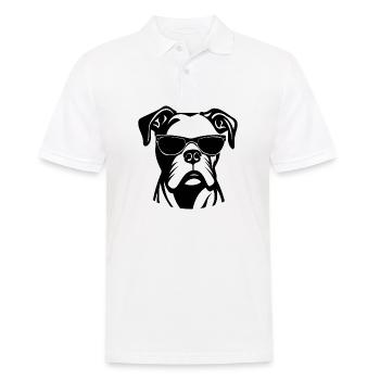 Races de chiens boxers - Polo Homme - blanc - Devant - Kai (181cm)