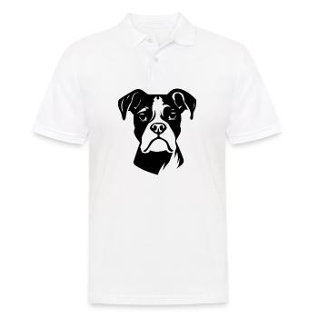 Races de chiens boxers - Polo Homme - blanc - Devant - Kai (181cm)