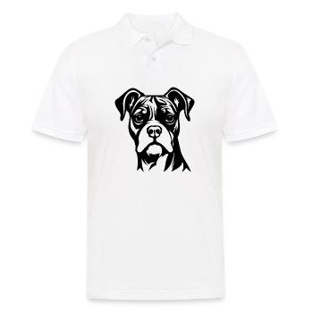 Races de chiens boxers - Polo Homme - blanc - Devant - Kai (181cm)