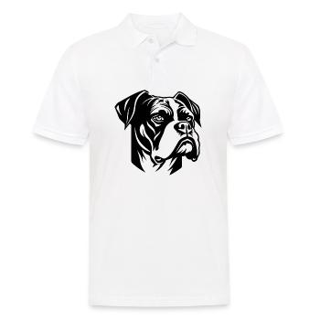 Races de chiens boxers - Polo Homme - blanc - Devant - Kai (181cm)