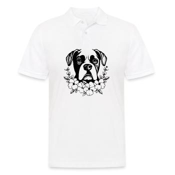Races de chiens boxers - Polo Homme - blanc - Devant - Kai (181cm)