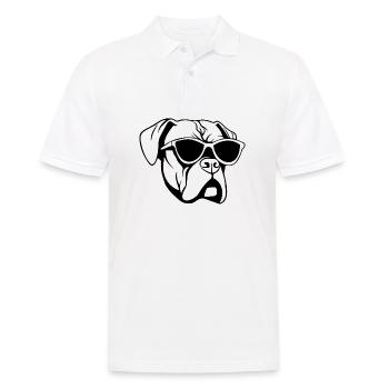 Races de chiens boxers - Polo Homme - blanc - Devant - Kai (181cm)