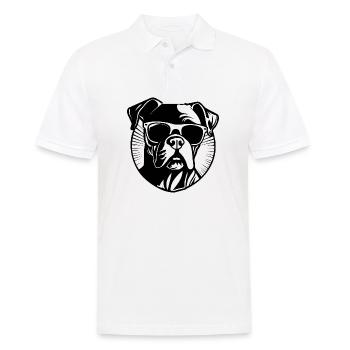 Races de chiens boxers - Polo Homme - blanc - Devant - Kai (181cm)