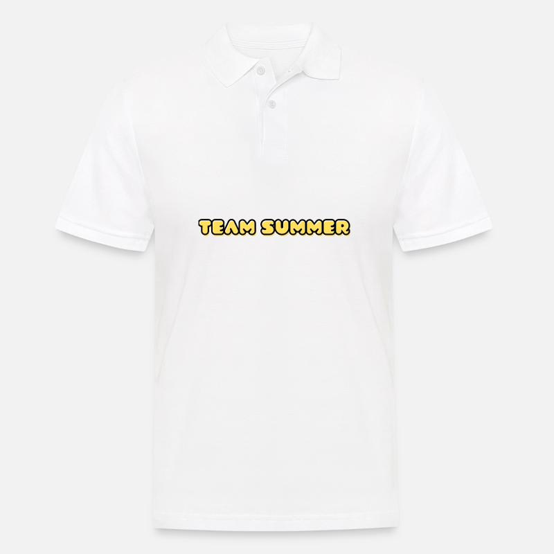 TEAM SOMMER - Männer Poloshirt - Weiß