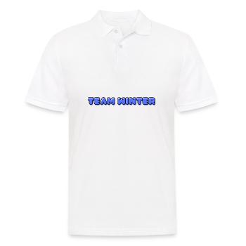 TEAM WINTER - Männer Poloshirt - Weiß - Vorne - Kai (181cm)