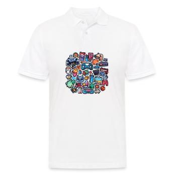 Illustrations de jeu - Polo Homme - blanc - Devant - Kai (181cm)