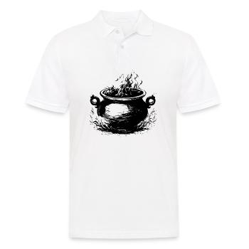 Kessel Magisch Hexe Halloween - Männer Poloshirt - Weiß - Vorne - Kai (181cm)