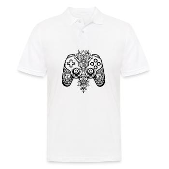 Controller Gaming Video Games Gamepad - Men's Polo Shirt - white - Front - Kai (181cm)