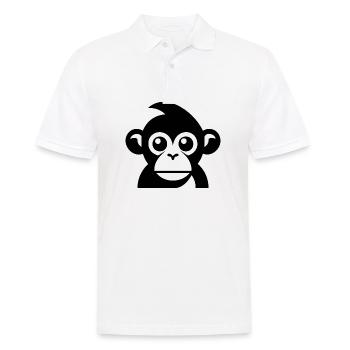 Monkey Monkey Monkey Face Jungle - Men's Polo Shirt - white - Front - Kai (181cm)