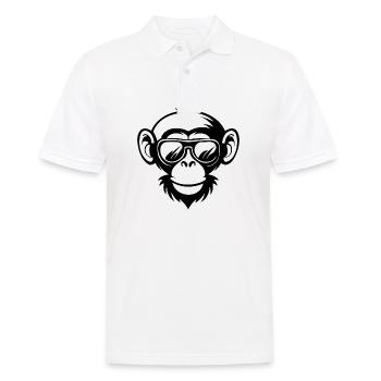 Monkey Monkey Monkey Face Jungle - Men's Polo Shirt - white - Front - Kai (181cm)