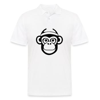 Monkey Monkey Monkey Face Jungle - Men's Polo Shirt - white - Front - Kai (181cm)