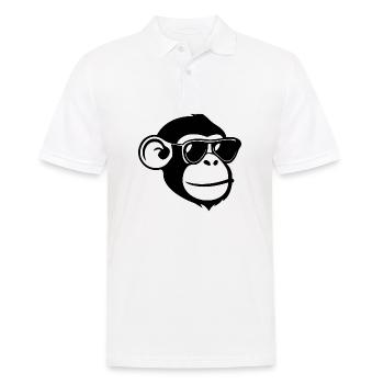 Monkey Monkey Monkey Face Jungle - Men's Polo Shirt - white - Front - Kai (181cm)