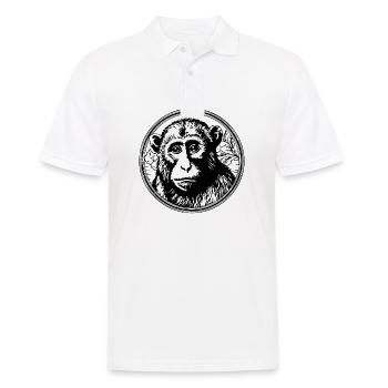 Monkey Monkey Monkey Face Jungle - Men's Polo Shirt - white - Front - Kai (181cm)